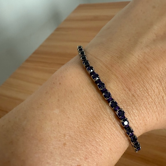 Christian Dior x ERL Purple Technical Rope and Purple Crystals Bracelet